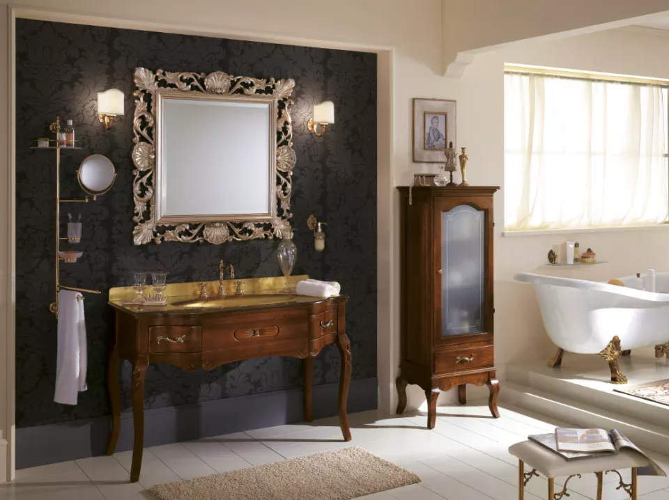 VERSAILLES 128 LAVABO IN VETRO NOCE OPACO